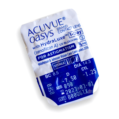 Acuvue Oasys 1 Day for Astigmatism - Contact Lens Qatar